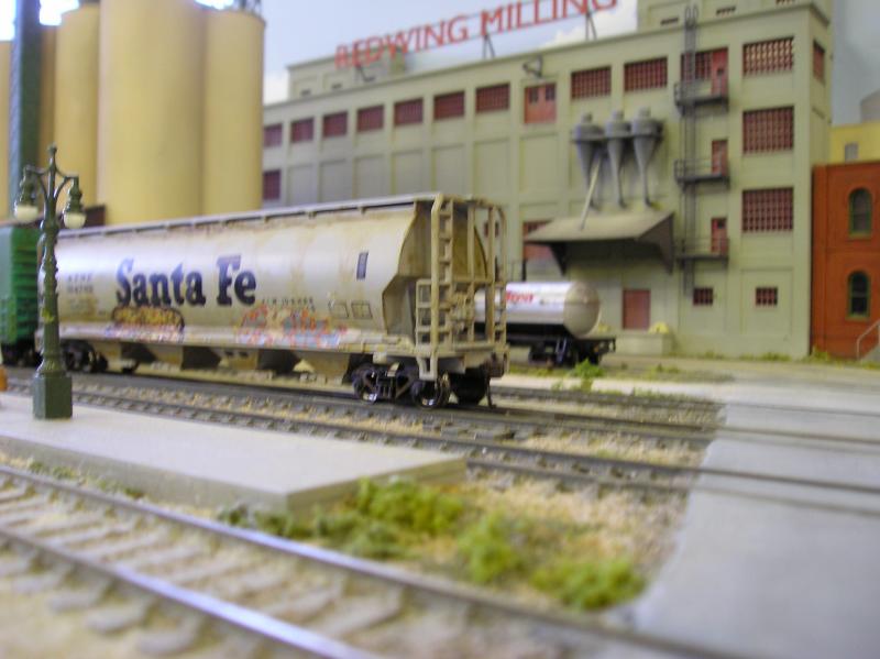 Tank car waiting to unload