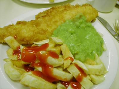 Real fish and chips.