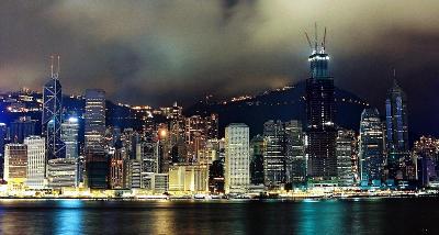 HONG KONG CENTRAL SPARKLING SKYLINE