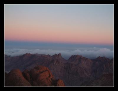 Clouds at Sunrise, Mt Sinai