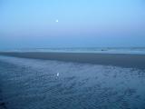 Dawn and moon at Noordwijk