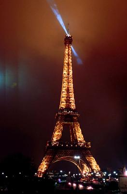 Tower at night