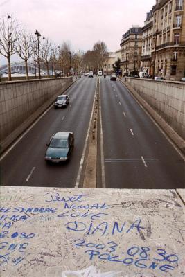 Tunnel where Diana car-crashed