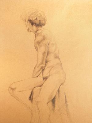 sitting figure study