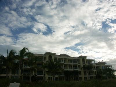 great clouds in sky above villa renaissance