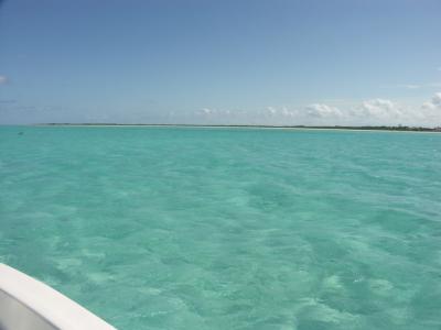boat ride to north caicos to check out a new development- the royal reef