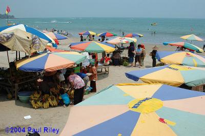 Fruit market on the beach