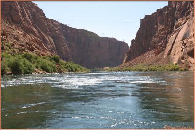 Heading south from the dam