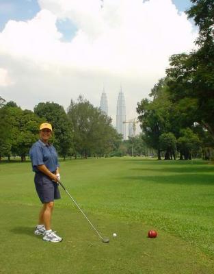 Golfing in Kuala Lumpur, Malaysia