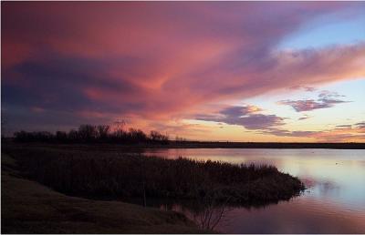 As the old saying goes: Red sky at morning--sailors take warning.