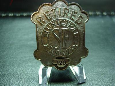 retired employee  muni badge