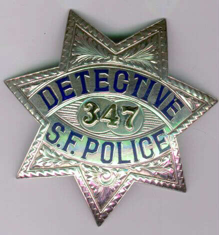 very rare sterling detective badge from the 1930s this rank was replaced with the title inspector