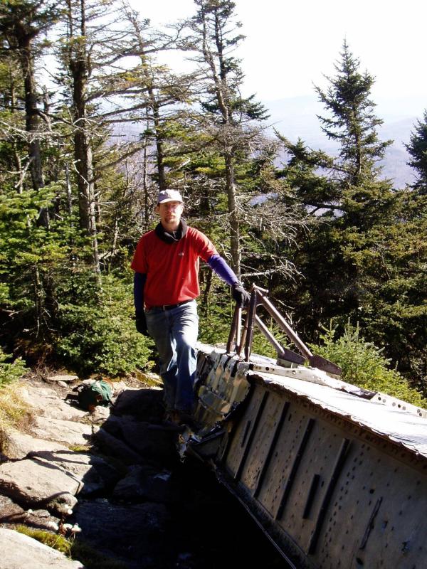 B-24 Liberator crash site.  Right wing, the one that did not hit the mountain