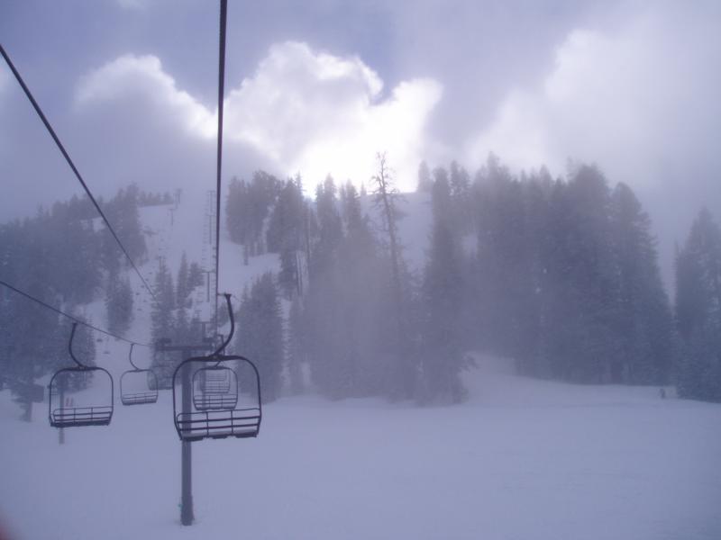 Empty lifts at bear in the PM.  Starting to clear on the Feb 7th.