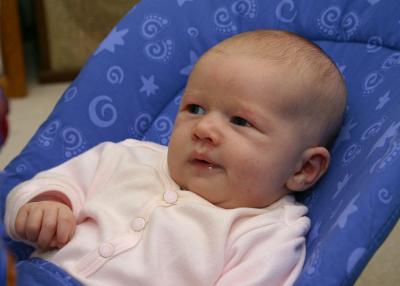I'm having fun in my bouncer