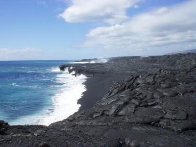 New black sand beach