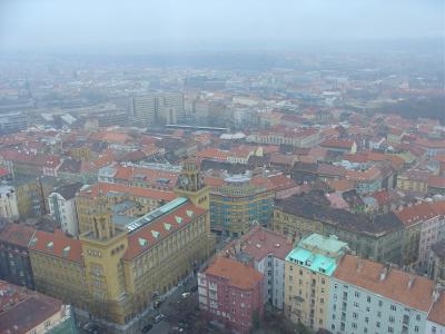 View from Prague TV tower