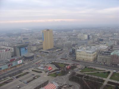 Warsaw view from Palace of Culture