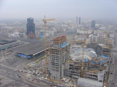 Warsaw view from Palace of Culture