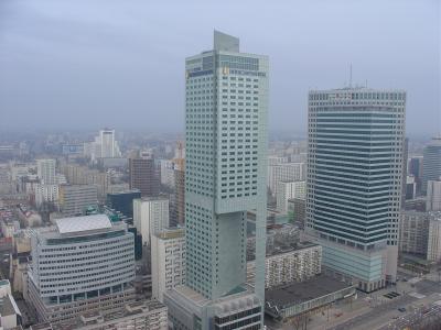 Warsaw view from Palace of Culture