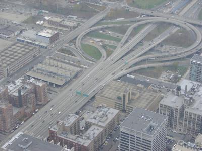 Chicago Sears tower zoom on