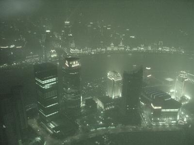 Shanghai view from Jin Mao at night