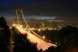 Bay Bridge at dusk