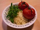 Lemon and Parmesan Risotto with Sugar-roasted Tomatoes ;)