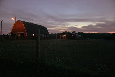 Sept. 24, 2004 - Stables at sunset