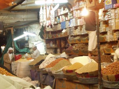 Spice souq at night