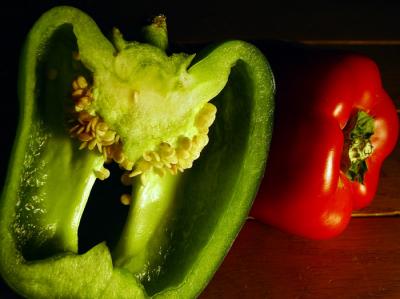 Green and Red Peppersby Mike Klemmer