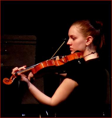 violin player by Katherine Kenison
