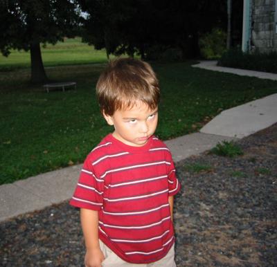 I'm giving you the 'eye' to show how mad I am