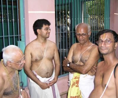 Sri  Anbil Swami, Sri Shreyas Sarangan, Sri Srinivasan, Sri Sadagopan Iyengar
