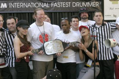 Chaz along With Matt Garrett, Worlds Fastest Drummers.