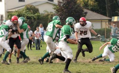 Luke Daly getting some good blocking and........