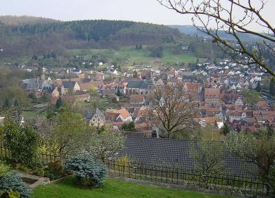 Blick auf der Altstadt -View of Bdingen's Old Town