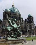 Berliner Dom with statue from the Altes Museum