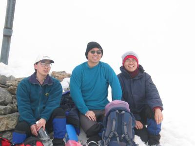 The group at the peak