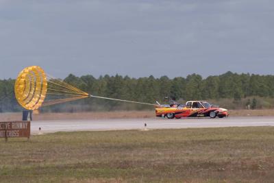 rocket truck stopping