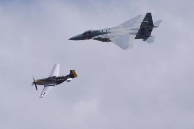 F-15 and P-51
