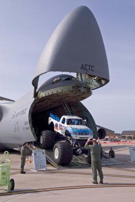 What will fit into a C-5?  how about a monster truck