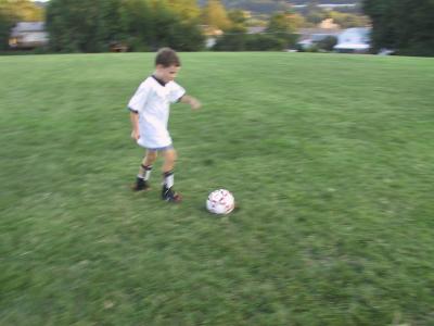 Down the field...