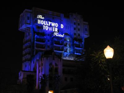 Tower of Terror at night