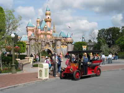Sleeping Beauty Castle with Horseless Carriage