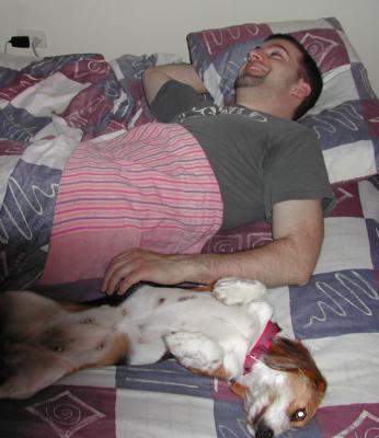 Craig & Puppy Sleeping