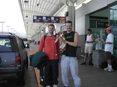 Saying Goodbye to Craig at Airport