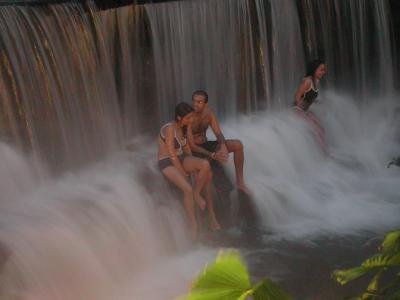 Tabacon Hot Springs Waterfall
