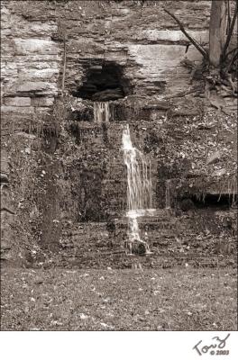 Waterfall  Spook Cave and Campground