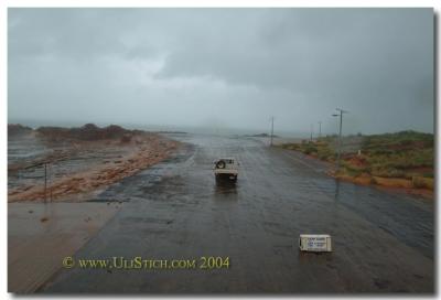 Broome during the Cyclone warning